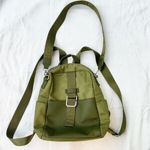 Olive Green Backpack with Adjustable Straps